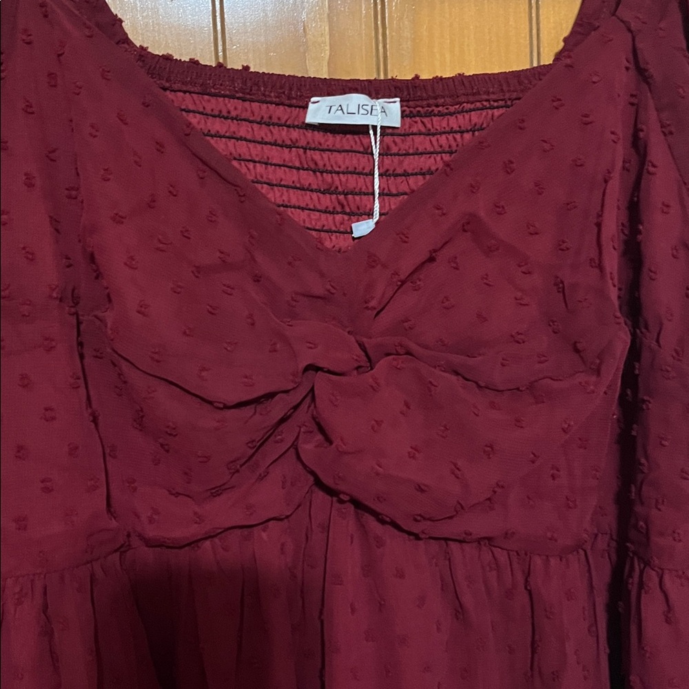 TALISEA Swiss Dot Long Sleeve Dress - Picture 6 of 11